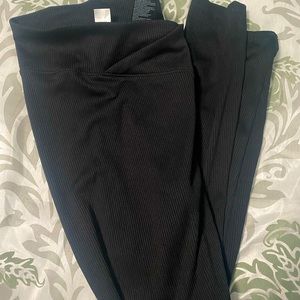 Black ribbed h&m leggings